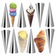 thumbnail image 2 of 16 Pcs Cream Roll Moulds Stainless Steel, Cream Horn Cones Croissant Mould For Cannoli Tubes Ice Cream Lady, 2 of 5