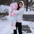 thumbnail image 4 of Muiteiur 39" Kitty Stuffed Animal Weighted Plush Cat Toy Giant Kitten Body Pillow, 4 of 9