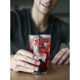 thumbnail image 2 of Party Llama. Pint Glass -SPIdeals Designs, 16 oz Transparent Glass, 2 of 4