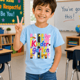 thumbnail image 3 of Godmerch Kindergarten Back to School Shirt for Kids Colorful School Icons Graphic T Shirt, 3 of 6