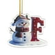 thumbnail image 1 of Adornos navideños con letras 2025, colgante de ciervo navideño, decoración de madera para mesa, adornos personalizados, 1 of 4