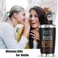 thumbnail image 4 of Funny Birthday Gifts for Bestie - Gag Gifts for Women Bestie Best Friend BFF Work Bestie, Cool Gifts for Female Coworker Thanksgiving Christmas, 20 Oz Vacuum Insulated Tumbler Cup, 4 of 6