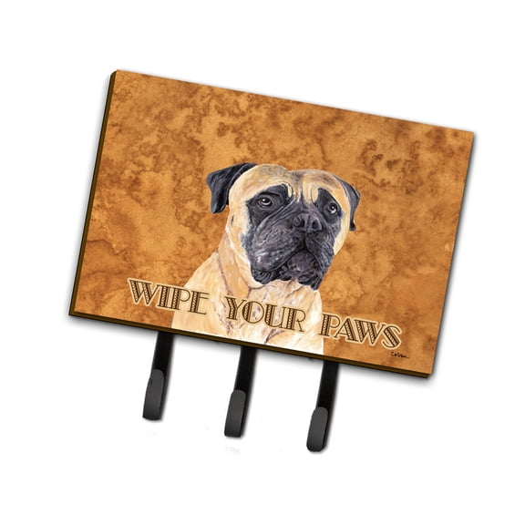 Carolines Treasures SC9125TH68 Mastiff Wipe your Paws Leash or Key Holder Triple Hook multicolor