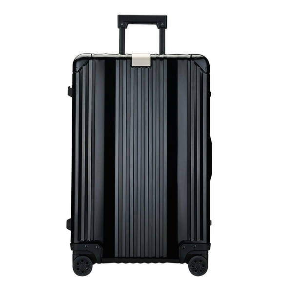 All Aluminum-magnesium Alloy Luxury Entire Hard Metal Case 24" Luggage Black