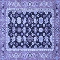 thumbnail image 1 of Ahgly Company Indoor Square Abstract Blue Modern Area Rugs, 7' Square, 1 of 4