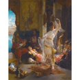 thumbnail image 2 of Édouard Frédéric Wilhelm Richter 20x24 Black Ornate Framed Double Matted Museum Art Print Titled: Dance (1877), 2 of 5