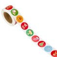 thumbnail image 1 of Merry Christmas Holiday Stickers Labels Christmas Tags Envelope Seals 1inch/1.5inch, 1 of 5
