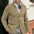 thumbnail image 2 of Men's Knit Cardigan Sweater Button Front Long Sleeve Regular Fit Casual Jacket, 2 of 4
