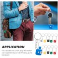 thumbnail image 3 of SHISUYAN 12pcs Resin Dice Keychains Fathers Day Key Holder Gift Pendant Creative Key Rings Ornaments (Assorted Color), 3 of 8