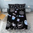 thumbnail image 4 of Homewish Spooky Animal Queen Sheets for Kids, Happy Halloween Pumpkin Queen Sheet Sets, 4pcs (1 Flat Sheet, 1 Fitted Sheet and 2 Pillowcases), 4 of 6