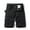 Black, variant on Uaswgudfs Cargo Shorts for Men 5 Inch Zipper Shorts Elastic Waist Drawstring Casual Hiking Shorts with Multi Pockets