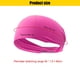 thumbnail image 3 of Banda para el sudor en la frente, antideslizante, transpirable, de alta elasticidad para hombres y mujeres (rojo rosa) DQrwqpou  Para Estrenar, 3 of 3