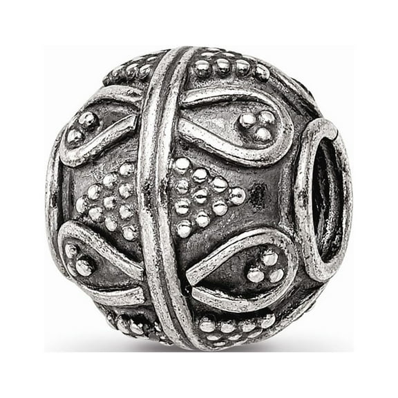 925 Sterling Silver Reflections Decorative Bali Bead; for Adults and Teens; for Women and Men