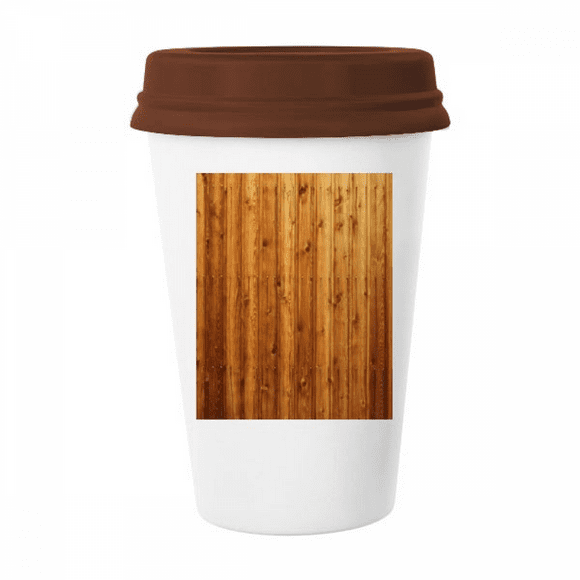 Orange Wood Floor Wallpaper Texture Mug Coffee Drinking Glass Pottery Cerac Cup Lid