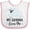 White and Pink, variant on Inktastic My Granna Loves Me Lamb Boys or Girls Baby Bib