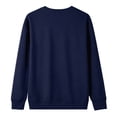 thumbnail image 5 of Boy's Sweatshirt Long Sleeve Crewneck Basic Pullover Sweater | Casual Athletic Fall Clothes Navy,5-6 Years, 5 of 6