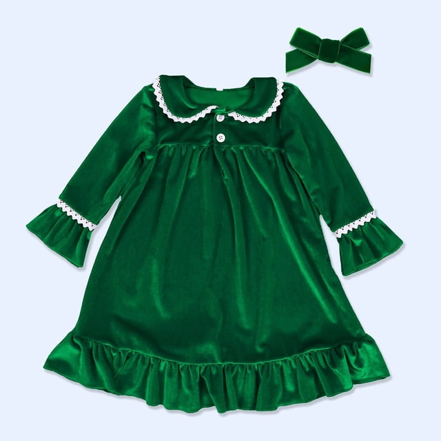 Conjuntos a juego de Navidad para la familia, ropa para niños y niñas, pijamas de terciopelo rojo, conjunto de pijama verde, blanco crema, ropa de dormir 2023