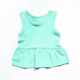 thumbnail image 3 of Plebaso Toddler Baby Girls Tank Tops Sleeveless Ruffle Hem Tops Little Girls Cute Cotton Summer Clothes, 3 of 5