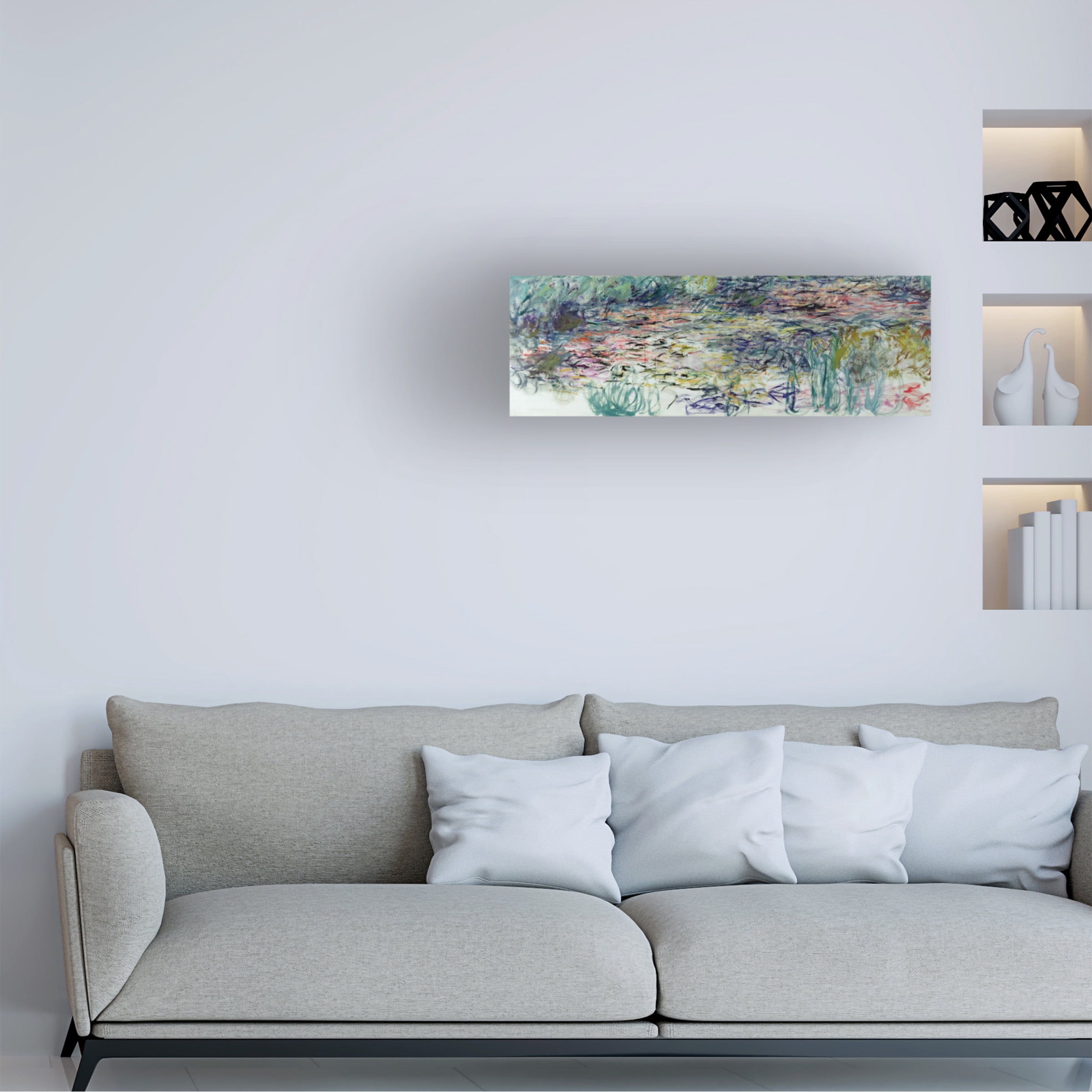 Claude Monet 'Waterlilies' Canvas Art