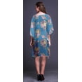 thumbnail image 4 of Bimba Fleur Femmes Court BeachKaftanBeachwear Bikini Sortie de Plage Midi Dress-TG-3X, 4 of 5