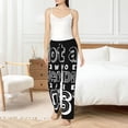 thumbnail image 6 of Lsque Not All Who Wander Are Lost 2 Print Women's Pajama Pants, Lounge Pant - Comfortable Home Wear,Elastic Waistband, Stylish Design-Large, 6 of 9