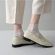 thumbnail image 5 of Xiao Hua Calcetines tobilleros de encaje para mujer (5 pares), con doble volante, con diseño de red de pesca, blancos, 5 of 5