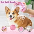 thumbnail image 6 of Dog Brush Grooming Kit 6PCS, Deshedding Tools for Shedding with Dematting Comb, Nail Clipper with File, Flea Comb and Cat Bath Brush for Home Use, Pink, 6 of 6