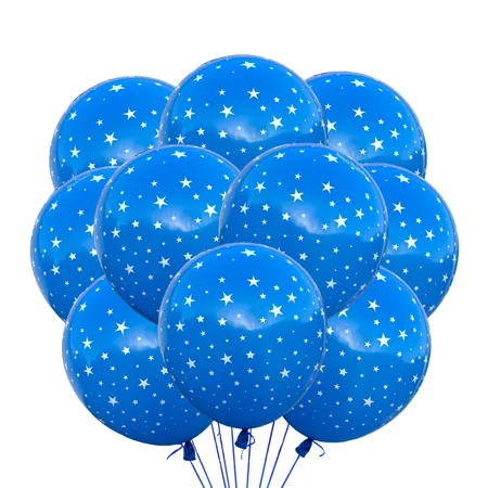 12 Pack Premium Stars Blue Balloons Decorations 12 Night Sky Themed Party Decor