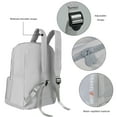 thumbnail image 5 of Travelhouse Travel Backpack Laptop Business 18 Inch Business Anti Theft Slim Sturdy College School Computer Bag.Gray, 5 of 8