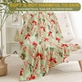 thumbnail image 2 of Candy Cane Throw Blanket- Ultra Soft,Fleece,Lightweight,Tocking,Holly Leaf with Red Bows Snowy Green Blankets,for Couch Room Bedroom,Christmas Holiday Festive Decor,Gifts for Kids 40x50in, 2 of 6