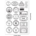 thumbnail image 6 of Postage Clear Stamp Air Mail Transparent Silicone Stamp City Commemorative Air Rubber Stamp for Scrapbook Journal Card Making, 6 of 8
