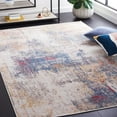thumbnail image 2 of SAFAVIEH Phoenix Maralyn Abstract Area Rug, Ivory/Blue Rust, 4'5" x 6'5", 2 of 8