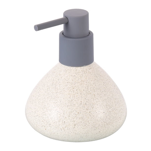 Dispensador de Jabón y Loción con Bomba 250ml/8oz Botella de Jabón Beige para Baño