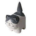 thumbnail image 2 of Dserhfy Wooden Carved Cat Figurine Handmade Woodcarving Art Kitten Statue Small Animal Sculpture Home Office Desktop Decoration Ornament, 2 of 8