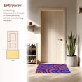 thumbnail image 3 of ODIKA 6' x 9' Machine Washable Non-Slip Area Rug, Op Art Swirl High Traffic Rug, Orange, 397513, 3 of 7