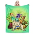 thumbnail image 1 of Manta de dibujos animados de Scooby Doo, manta de felpa grande súper suave y esponjosa para niños, niñas y adultos jóvenes, manta de franela cálida y acogedora para sala de estar, sofá cama para, 1 of 7