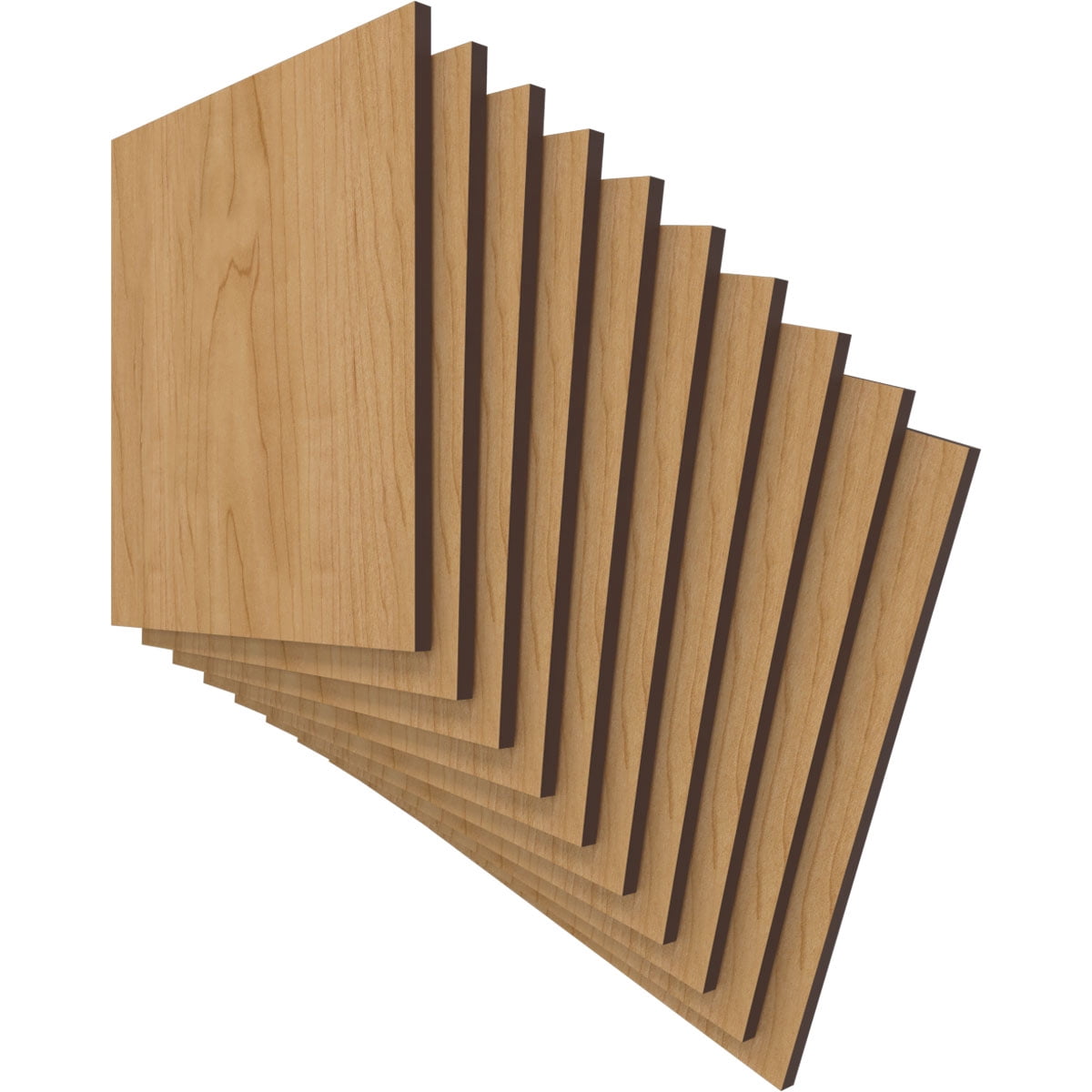 Ekena Millwork 7 3/4"W x 7 3/4"H x 1/4"T Wood Hobby Boards, Maple (10-Pack)