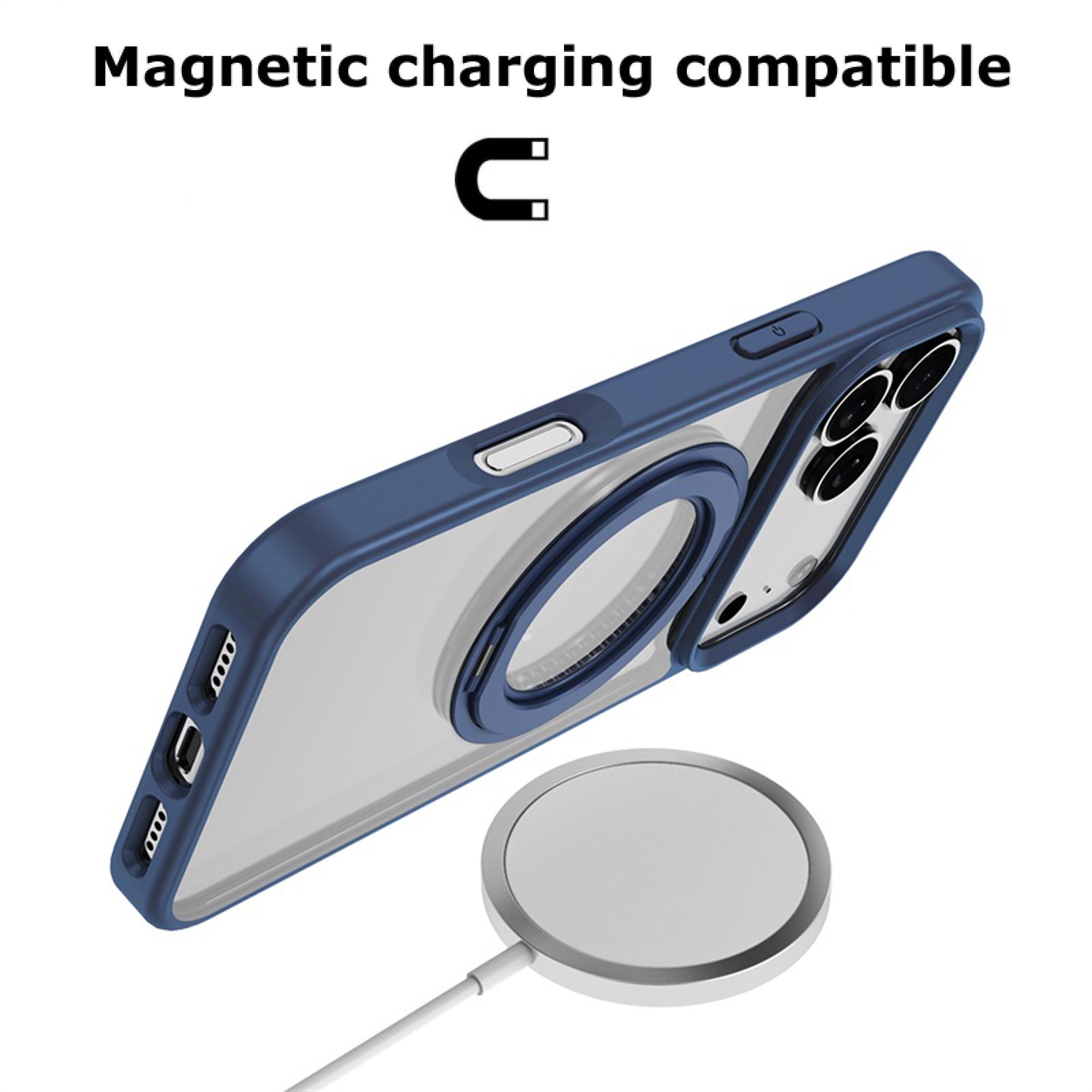 Lure Series 360° Ring Stand Case for iPhone 17 Pro Max – Black Ultra-Slim Protective Cover with Built-in Kickstand & Magnetic Ring