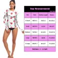 thumbnail image 3 of joogoo Womens UPF 50+ Sun Shirts Cherry Fruit Long Sleeve UV Protection Rash Guard Tops M, 3 of 7