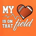 thumbnail image 2 of Wild Bobby, My Heart Is On That Football Field, Sports, Men Graphic Tank Top, Orange, Medium, 2 of 4