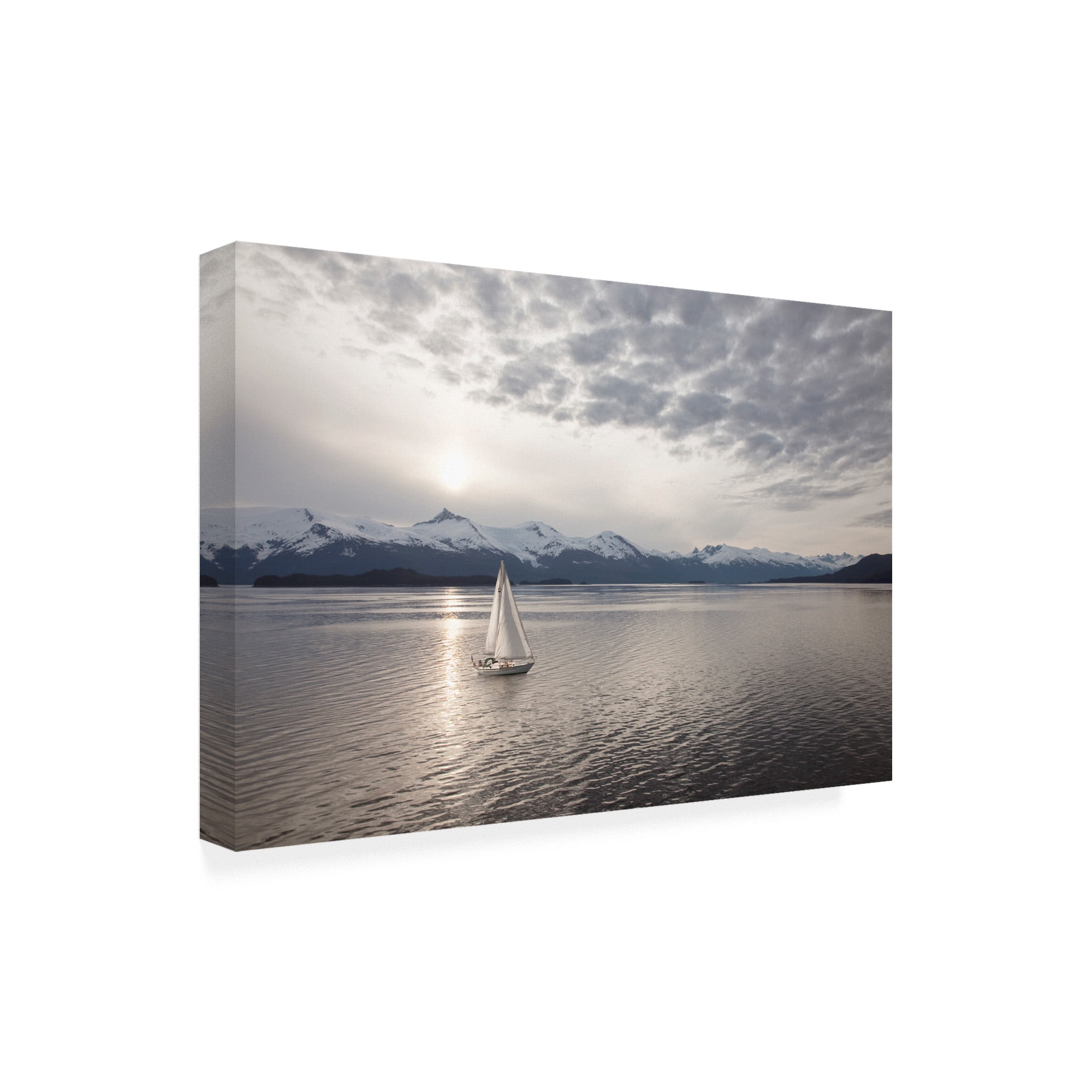 Trademark Fine Art 'Sailing At Sunset Alaska' Canvas Art by Monte Nagler
