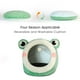 thumbnail image 3 of Cama Jiupety con forma de iglú de terciopelo, diseño de rana verde, para gato y perro, 3 of 6