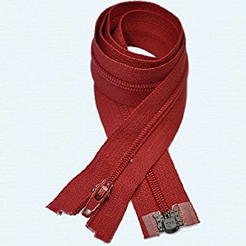 16" Zipper YKK #3 Thin Nylon-coil Separating ~ Formal Wear ~ 519 Hot Red (3 Zippers/pack)