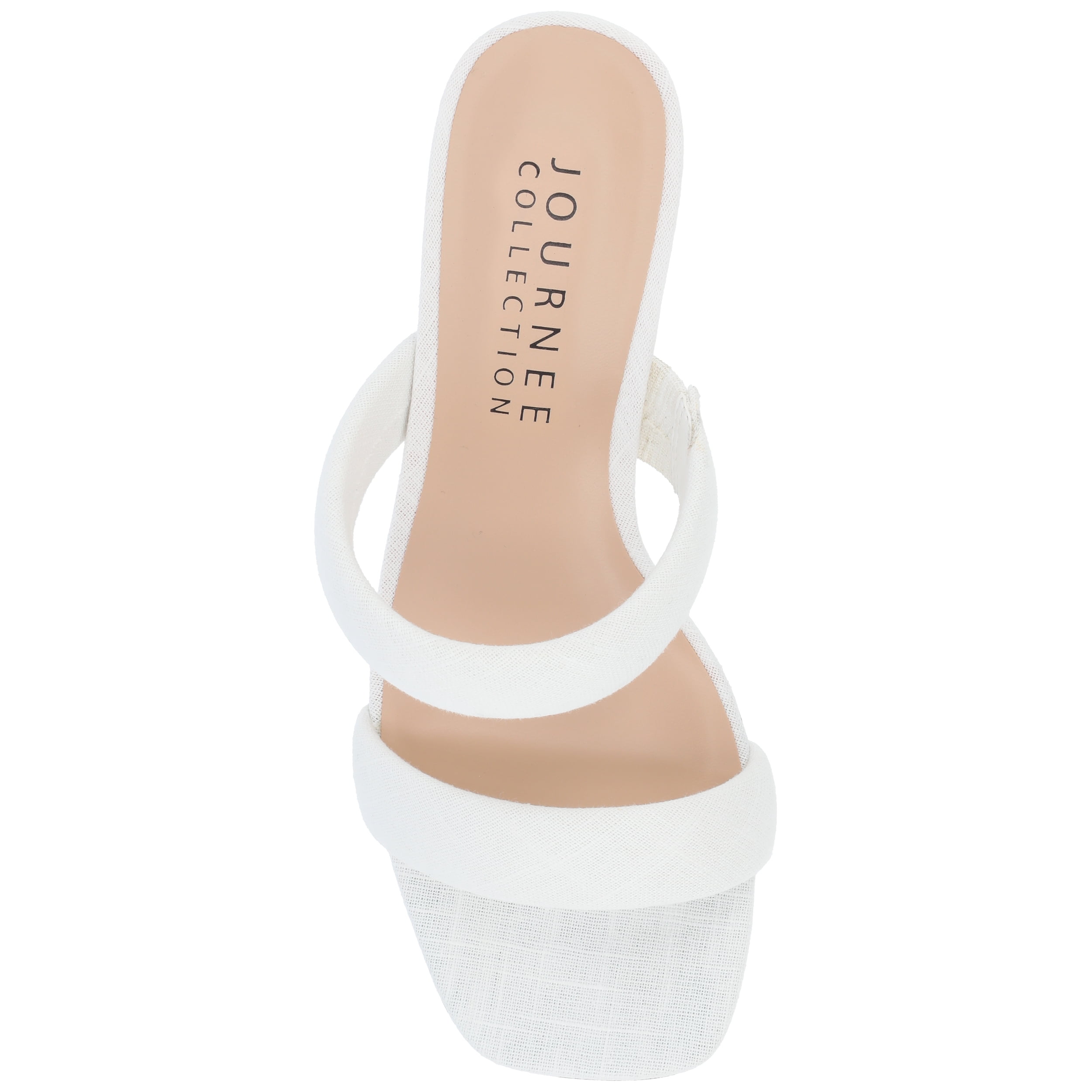 Journee Womens Aniko Double Strap Slip On Dress Sandals