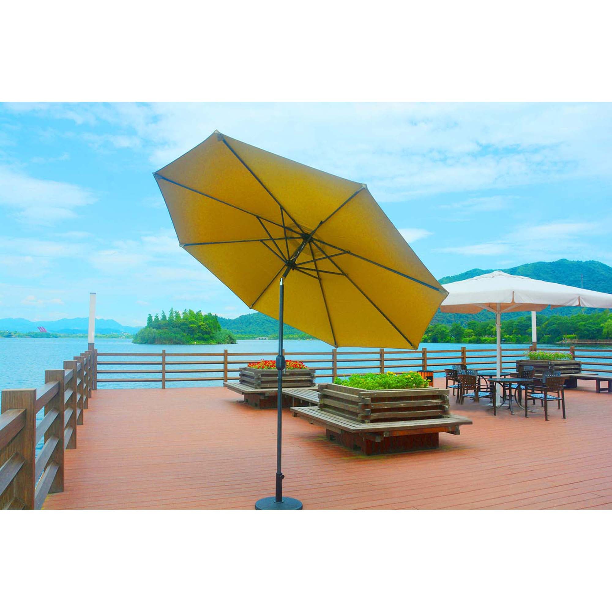 Direct Wicker 9.84 ft Outdoor Patio Umbrella Aluminum ...