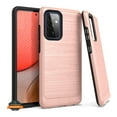 thumbnail image 2 of Xpression Case for Apple iPhone 13 (6.1") Armor Brushed Texture Rugged Carbon Fiber Design Shockproof Dual Layers PC + TPU Protective Phone Cover [Rose Gold], 2 of 7