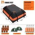 thumbnail image 1 of EDTara Rooftop Cargo Carrier, Waterproof Car Roof Bag With Anti-Slip Mat, Combination Lock, Door Hooks, and Storage Bag, Compatible With All Cars, 1 of 6