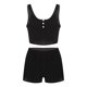 thumbnail image 5 of Conjuntos de ocio para el hogar para mujer Conjunto de pijama cómodo con dobladillo con volantes de punto de 2 piezas Pompotops qwe22482, 5 of 9