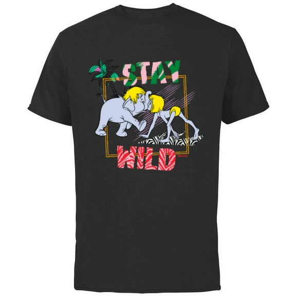 Disney The Jungle Book 55th Anniversary Stay Wild - Short Sleeve Cotton T-Shirt for Adults - Customized-Yellow