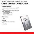 thumbnail image 4 of KIT 2 PLACAS ARMADAS CON 1 CONTACTO Y 2 ENTRADAS USB CORDOBA Sanelec Córdoba 4639, 4 of 5